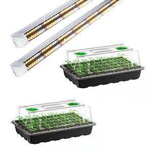 Kit Estufa- Barraca de Clones com Encubadora 40 Celulas e Led 18w