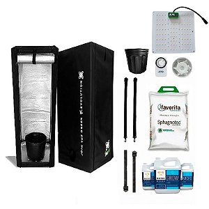 KIT ESTUFA - BARRACA DNA420 ECO LED EASY TO GROW 40x40x100 85W DNA420 Quantum Board LM281B