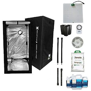 KIT ESTUFA - BARRACA DNA420 ECO LED EASY TO GROW 60x60x120 65W DNA420 Quantum Board LM281B