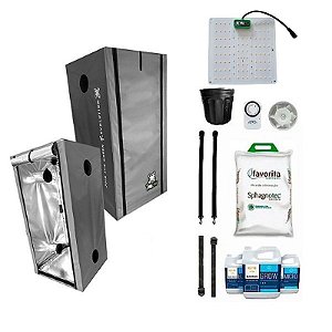 KIT ESTUFA - BARRACA DNA420 PRO LED EASY TO GROW 40x40x120 - 85W DNA420 Quantum Board LM281B