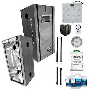 KIT ESTUFA - BARRACA DNA420 PRO LED EASY TO GROW 60x60x140 - 65W DNA420 Quantum Board LM281B