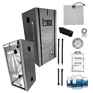 KIT ESTUFA - BARRACA DNA420 PRO LED EASY TO GROW 100x100x180 - 65W DNA420 Quantum Board LM281B