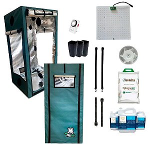 KIT ESTUFA - BARRACA DNA420 HARD LED EASY TO GROW 60x60x140 - 65W DNA420 Quantum Board LM281B