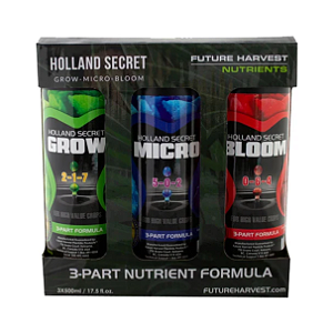 Kit Fertilizante Holland Secret Tri-Pack Future Harvest