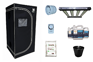 KIT ESTUFA DNA420 LED 100x100x200cm - 120w Quantum Bar Dna420 281B - Bivolt