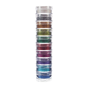 Tubo Glitter Em Pó 10 Cores