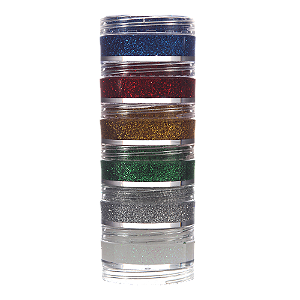 Tubo Glitter Cremoso 6 Cores