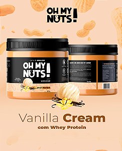 Creme De Amendoim Com Vanilla Cream + Whey Protein 500g