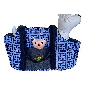 Bolsa passeio estampa  Tutti azul