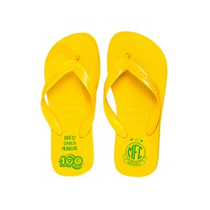 Chinelo Havaianas Infantil Oficial Mirassol FC 2024 - Amarelo