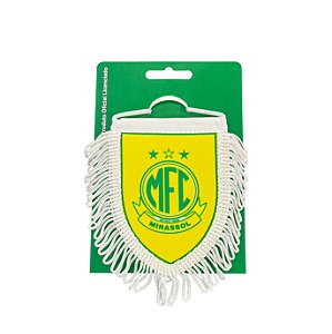 Mini Flâmula Oficial Mirassol FC 2025 Com Franja e Ventosa