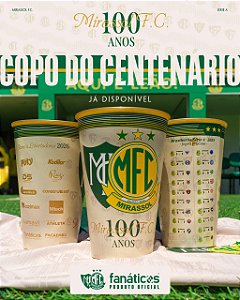 Copo de Jogo Oficial Mirassol FC - 550ml - 100 anos