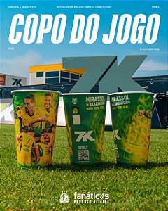 Copo de Jogo Oficial Mirassol FC - 550ml - Jogo Mirassol X Bragantino
