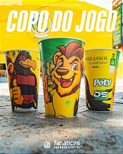 Copo de Jogo Oficial Mirassol FC - 550ml - Jogo Mirassol X Flamengo