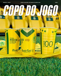 Copo de Jogo Oficial Mirassol FC - 550ml - Jogo Mirassol X Vasco