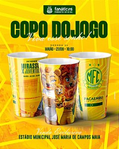 Copo de Jogo Oficial Mirassol FC - 550ml - Jogo Mirassol X Juventude