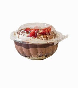 Mini Saladeira c/ Lacre Tampa Alta 450 ml  c/ 100