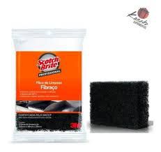 Esponja Fibraço Scotch Brite 3M Pacote com 5 unidades