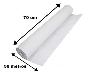 Lençol Rolo De Papel 70 X 50 Com 50 Metros