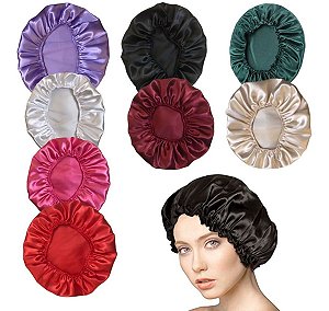 Touca De Cetim Ajustável De Seda