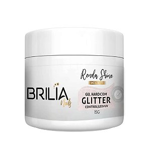 Brilia Nails Gel Glitter Renda Shine 15gr