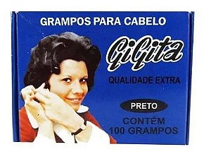 Grampo Gigita Preto N5 Caixa Com 100