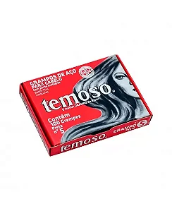 Grampo Teimoso Preto N5 Caixa Com 100