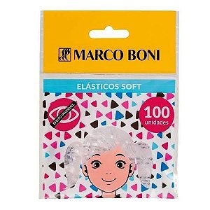 Elástico De Silicone Media Liguinha Transparente C/100