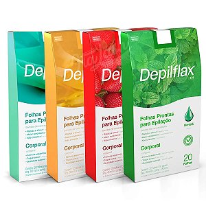 Depilflax Folhas Prontas Corporais C/20