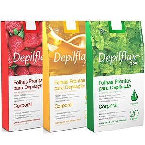 Depilflax Folhas Prontas Corporais C/20