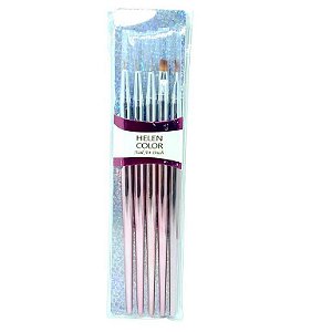 Pincel Para Gel Kit C/5 - Gel - Desenho