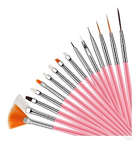 Pincel Para Gel Kit C/15 - Gel - Desenho