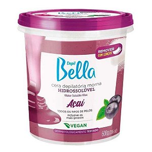 Depil Bella Cera Hidrossoluvel Açai 600gr