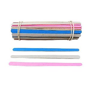Lixa de Unha Pop Colorida 16cm 100un