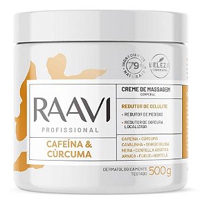 Raavi Creme De Massagem Cafeína E Curcuma 500gr