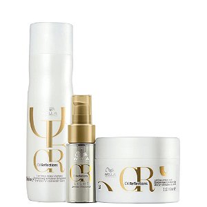 Wella Kit Oil Reflections Sh + Máscara + Óleo