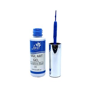 Esmalte Em Gel Liner Lirio 05 Azul 12ml