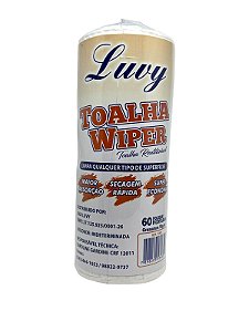 Toalha Pano De Limpeza Rolo C/60 Folhas