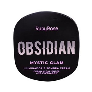 Obsidian Emmerald Mystic Glam Iluminador E Sombra Cream Ruby Rose - HB2600