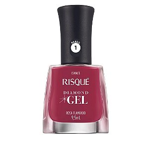 Esmalte Risque Diamond Gel Rosa Flambado 9,5ml