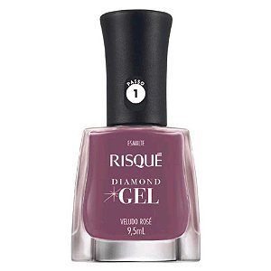 Esmalte Risque Diamond Gel Veludo Rosé 9,5ml