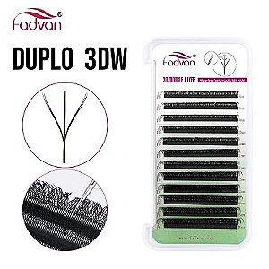 Cílios Fadvan W 3d Duplo Mix 8-14 0.07d