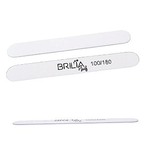 Brilia Nails Lixa Reta Slim 100/180 - Und