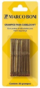 Marco Boni Grampo Cabelo N°07 Com 20 - Dourado Ref 1343