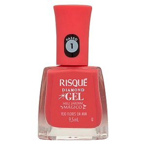 Esmalte Risque Diamond Gel Vejo Flores em Mim 9,5ml