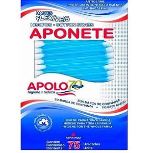 Algodão Apolo Cotonete Hast Flex 75 Und
