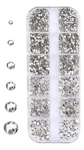 Decoração Strass Caixa Prata