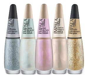 Esmalte Impala A Cor da Moda Efeito Pó Cromado Glitter
