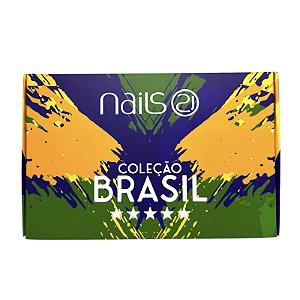 Nails 21 Esmalte Em Gel Coleção Brasil - 4 Cores