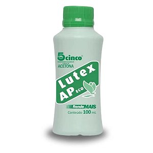 Acetona Cinco Lutex 100ml